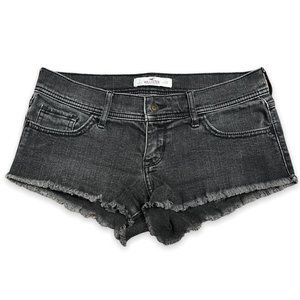 Hollister Size 3 Black| Distressed Jean Shorts